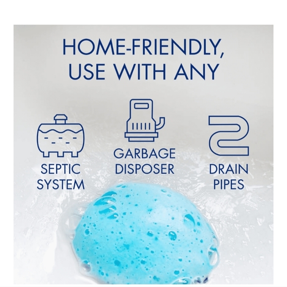 :4 pks of 4 Glisten Garbage disposer Disposal bleach Cleaner Foaming lemon scent - Picture 4 of 13